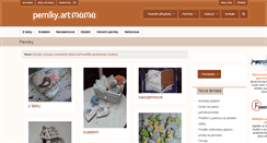 Desktop Screenshot of perniky.artmama.cz
